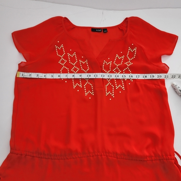 Ana a new approach blouse top size L in orange - Picture 13 of 16